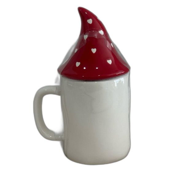 Rae Dunn Artisan Collection by Magenta “ Soul Mate” Ceramic Gnome Mug w/ Lid. - Picture 3 of 8